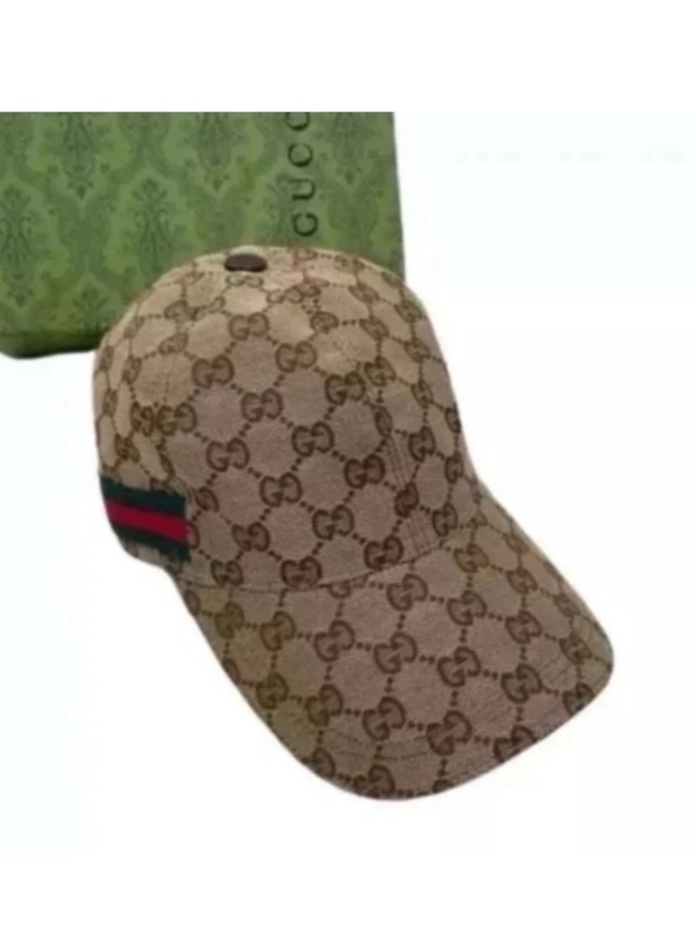 Gucci GG Canvas Baseball Cap Hat Size S With Box Authentic